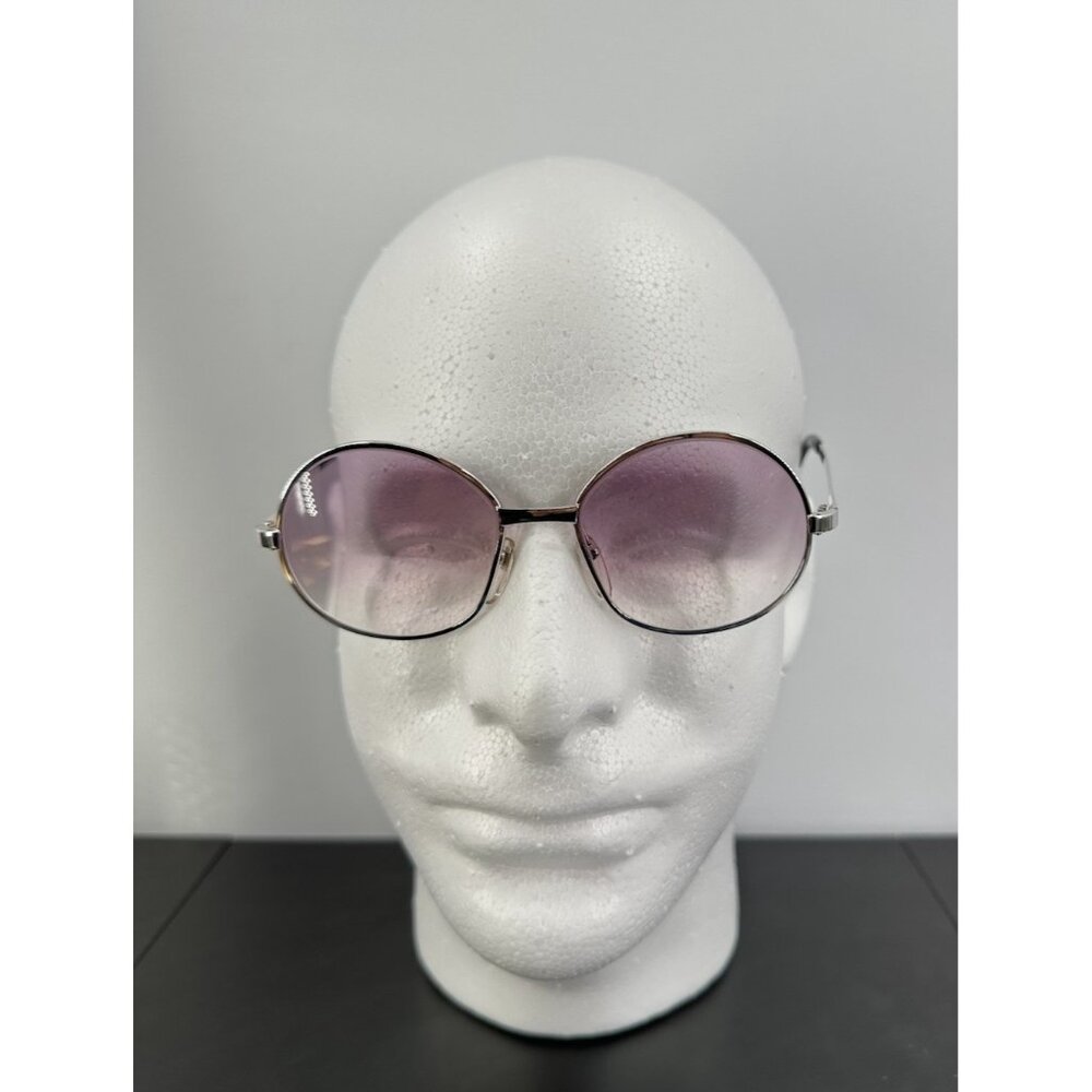 Vintage Clio Eyeglasses Silvertone Metal 135-51-17 Made In France (Frames Only)